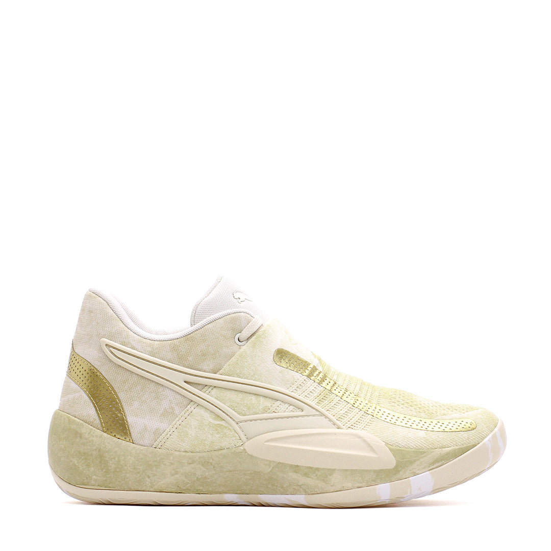 Puma Men Rise Nitro Nephrite Frosted Ivory Metallic Gold 378279-01 - FOOTWEAR - Canada