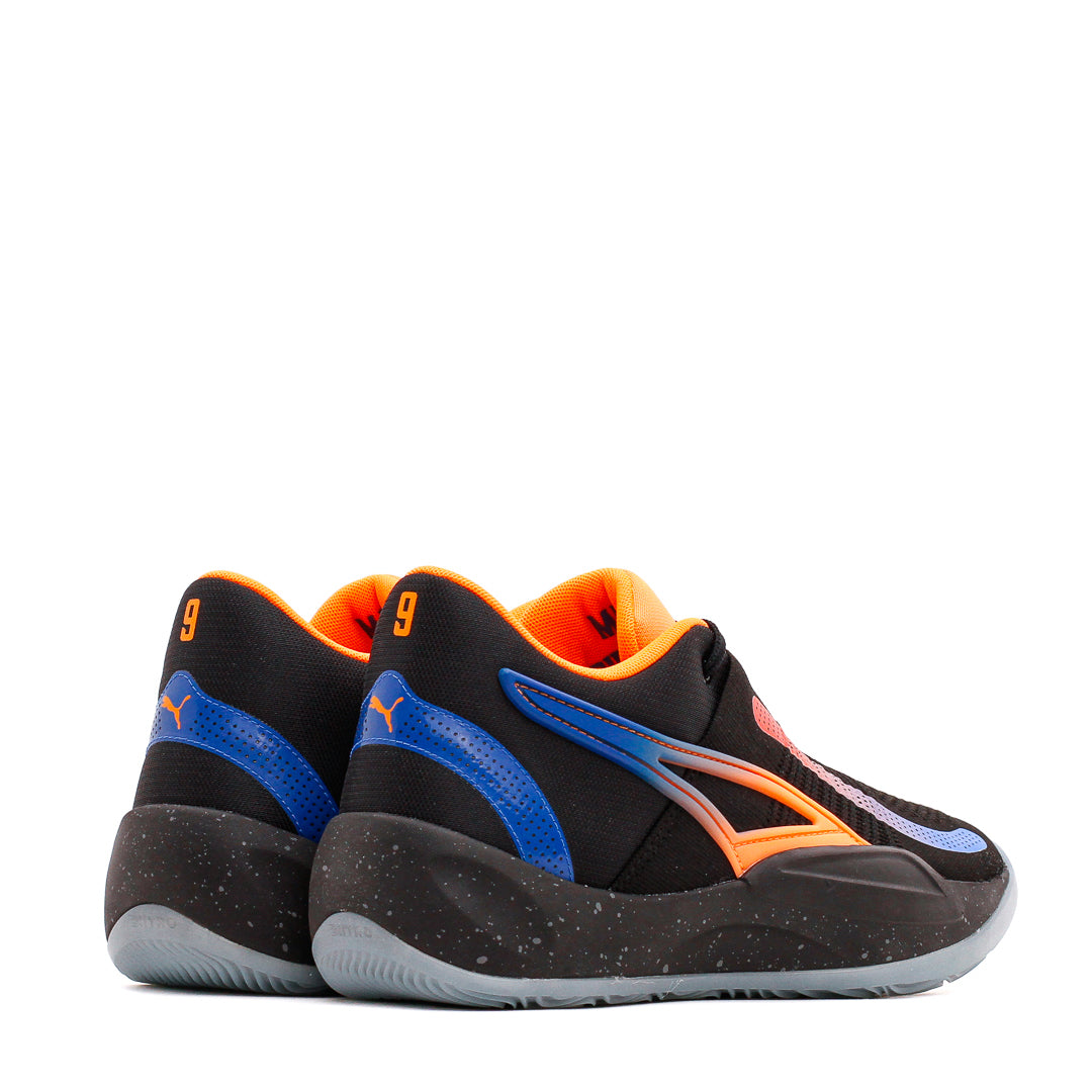 Puma Men Rise Nitro RJ Black Orange Blue 377388-02 - FOOTWEAR - Canada
