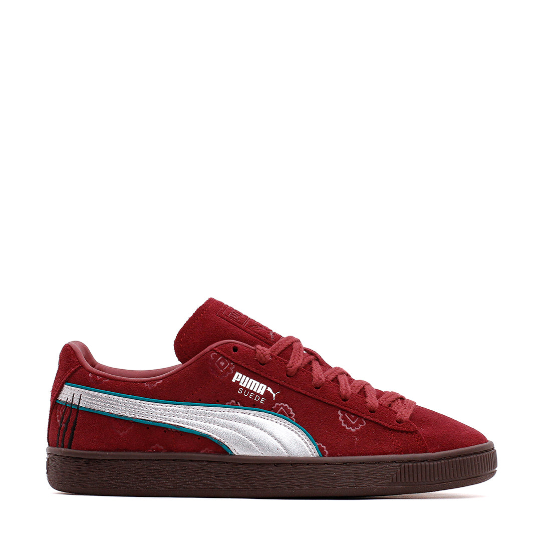Puma Men Suede 2 x One Piece Red Silver 396521 - 01 - FOOTWEAR - Canada