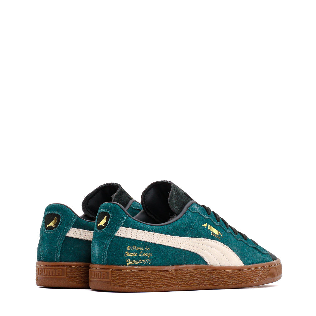 Puma Men x STAPLE Suede G Malachite Snow 393542-01 - FOOTWEAR Canada