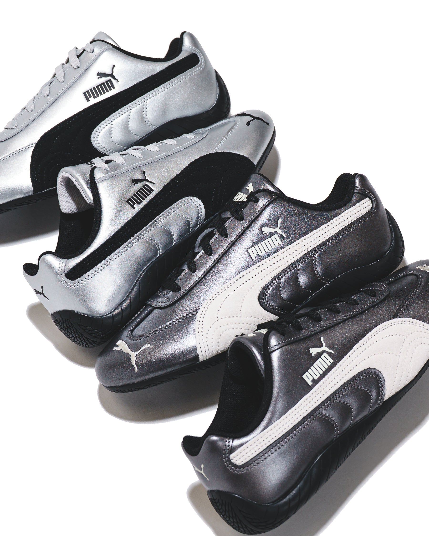 Puma Women Speedcat Metallic Black Warm White 405357 02 FOOTWEAR Canada