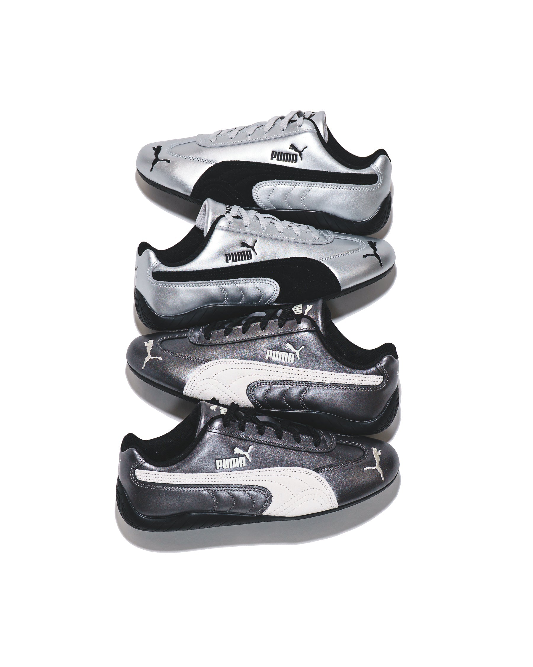 Puma Women Speedcat Metallic Black Warm White 405357 02 FOOTWEAR Canada