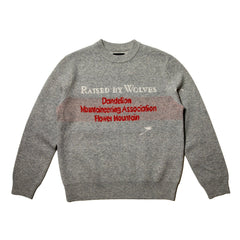 Raised By Wolves DMA Intarsia Sweater Heathered Grey - SWEATERS - Canada