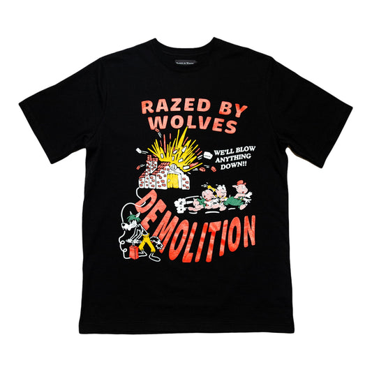 Raised by Wolves Razed by Wolves Tee Black - T-SHIRTS - Canada