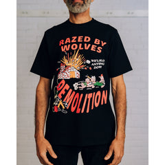Raised by Wolves Razed by Wolves Tee Black - T-SHIRTS - Canada