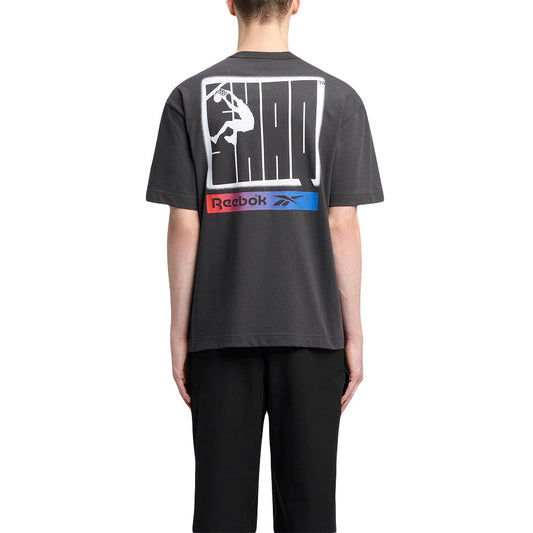 Reebok Men Shaq Silo Logo Tee Washed Black 100218846 - T-SHIRTS - Canada