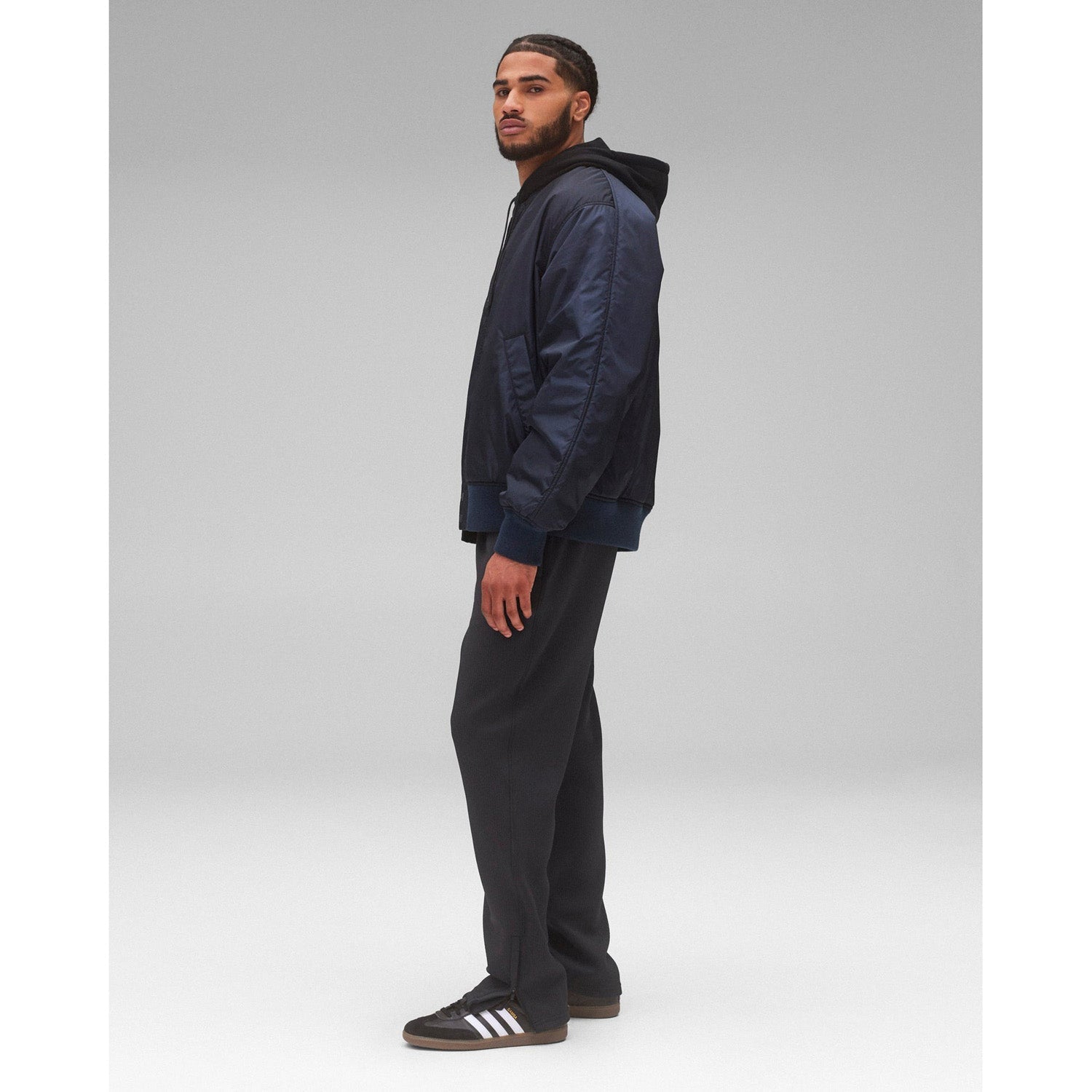 Reigning Champ Men Double Knit Rally Jogger Black - BOTTOMS - Canada