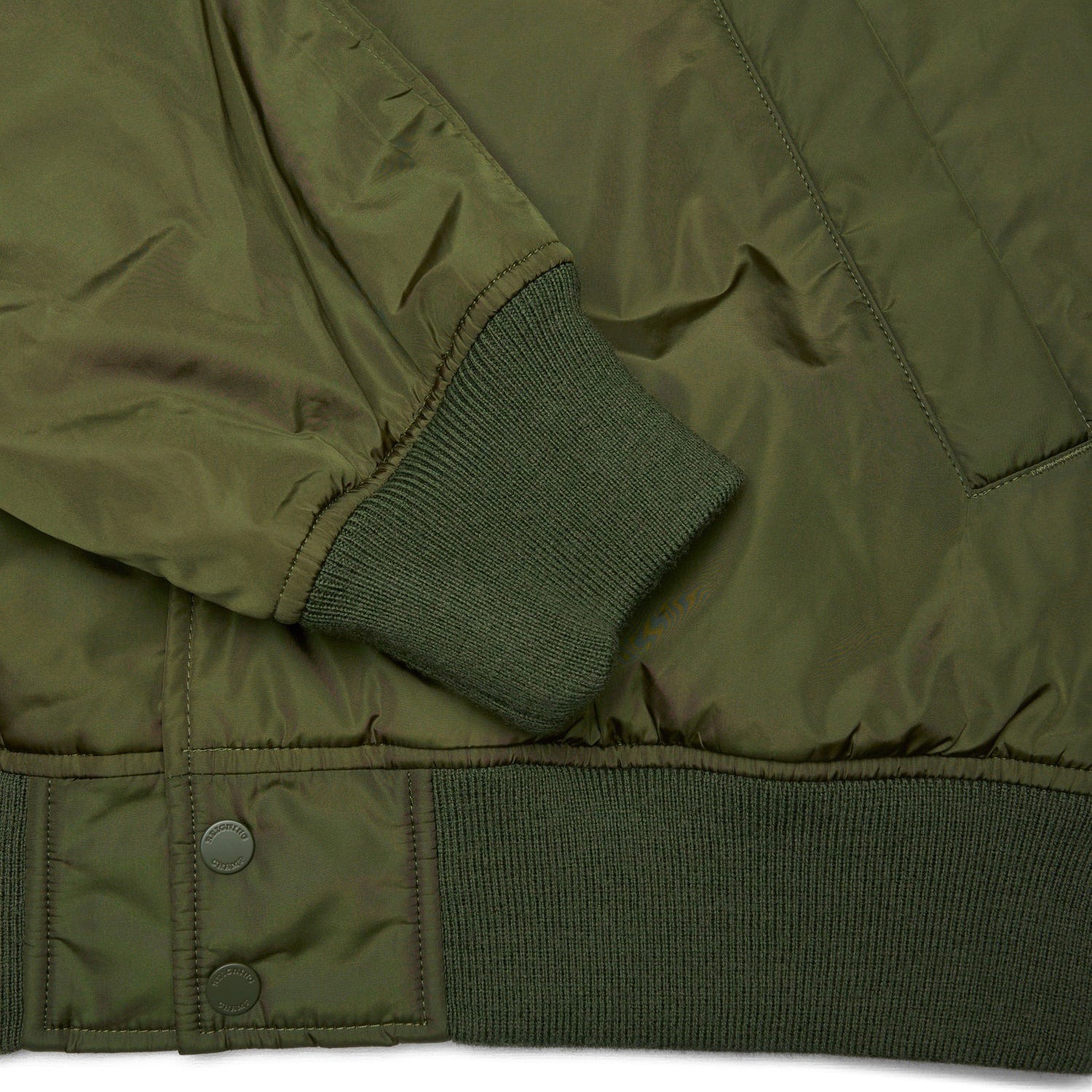 Reigning Champ Men Econyl Satin Nylon Stadium Jacket Fatigue RC-4288-FTG - OUTERWEAR - Canada