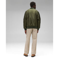 Reigning Champ Men Econyl Satin Nylon Stadium Jacket Fatigue RC-4288-FTG - OUTERWEAR - Canada