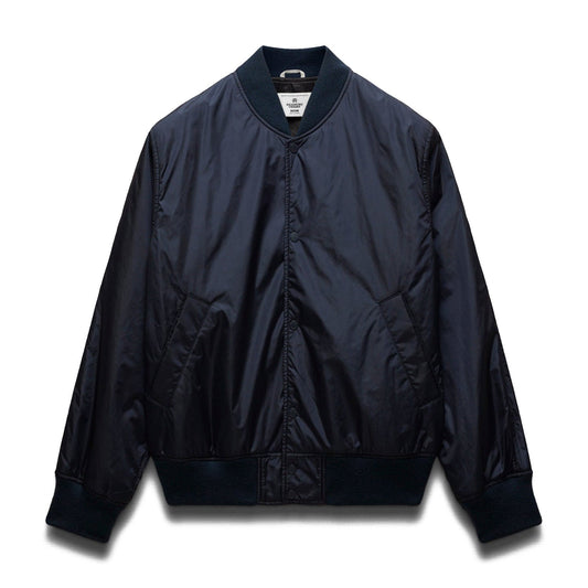Reigning Champ Men Econyl Satin Nylon Stadium Jacket Navy RC-4288-NVY - OUTERWEAR - Canada