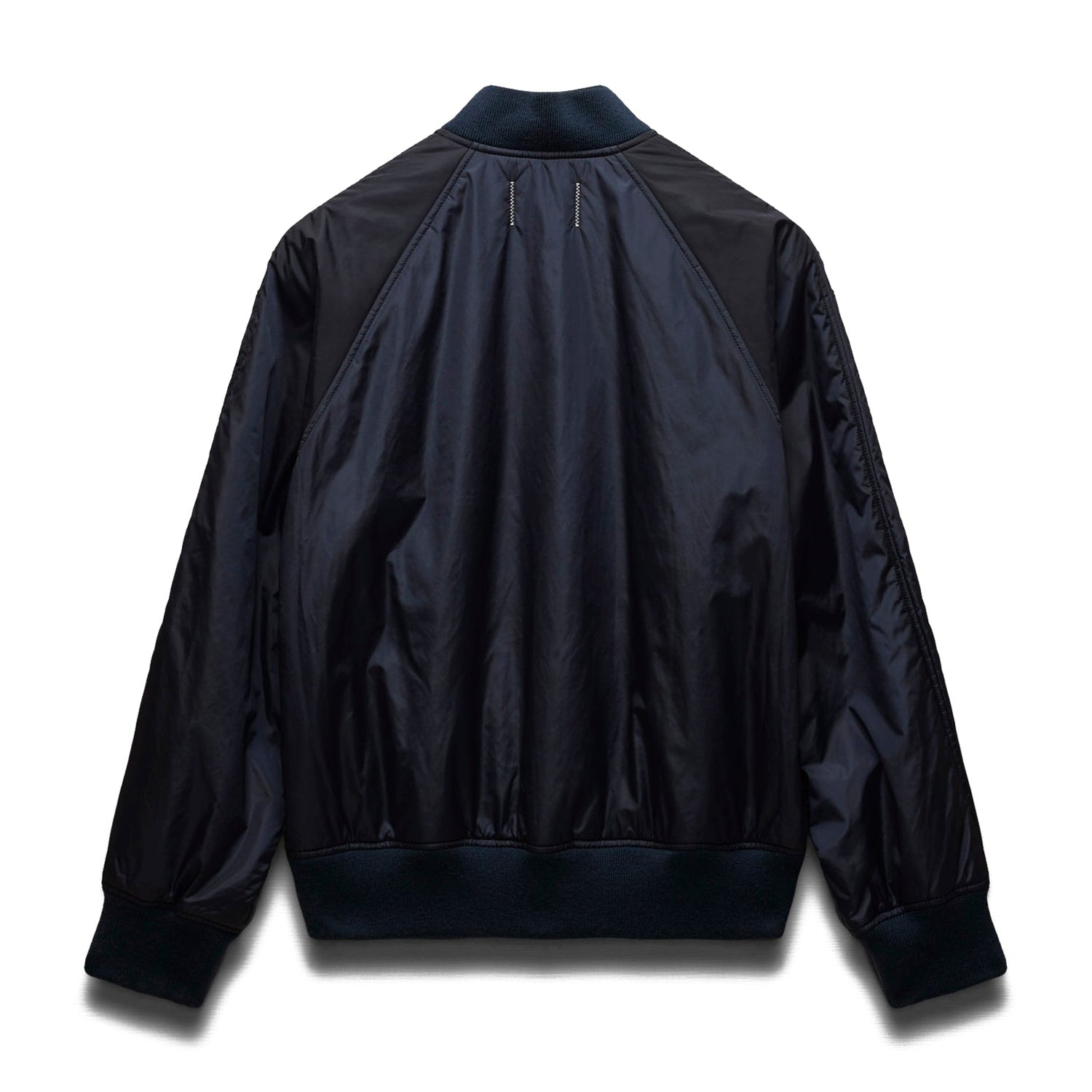 Reigning Champ Men Econyl Satin Nylon Stadium Jacket Navy RC-4288-NVY - OUTERWEAR - Canada