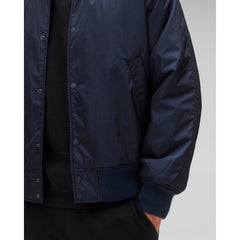 Reigning Champ Men Econyl Satin Nylon Stadium Jacket Navy RC-4288-NVY - OUTERWEAR - Canada