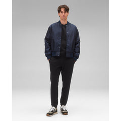 Reigning Champ Men Econyl Satin Nylon Stadium Jacket Navy RC-4288-NVY - OUTERWEAR - Canada