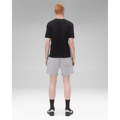 Reigning Champ Men Knit Lightweight Jersey Arch Logo T-Shirt Black White - T-SHIRTS - Canada