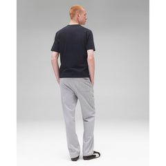 Reigning Champ Men Knit Lightweight Jersey Arch Logo T-Shirt Navy White - T-SHIRTS - Canada