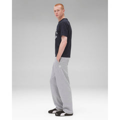 Reigning Champ Men Knit Lightweight Jersey Arch Logo T-Shirt Navy White - T-SHIRTS - Canada