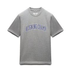 Reigning Champ Men Knit Midweight Jersey Collegiate T-Shirt Heather Grey Navy RC-1548-HGN - T-SHIRTS - Canada