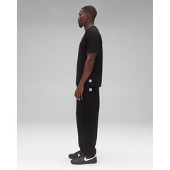 Reigning Champ Men Knit Midweight Jersey Race T-Shirt Black Red - T-SHIRTS - Canada