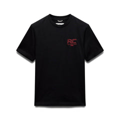 Reigning Champ Men Knit Midweight Jersey Race T-Shirt Black Red - T-SHIRTS - Canada