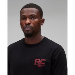 Reigning Champ Men Knit Midweight Jersey Race T-Shirt Black Red - T-SHIRTS - Canada