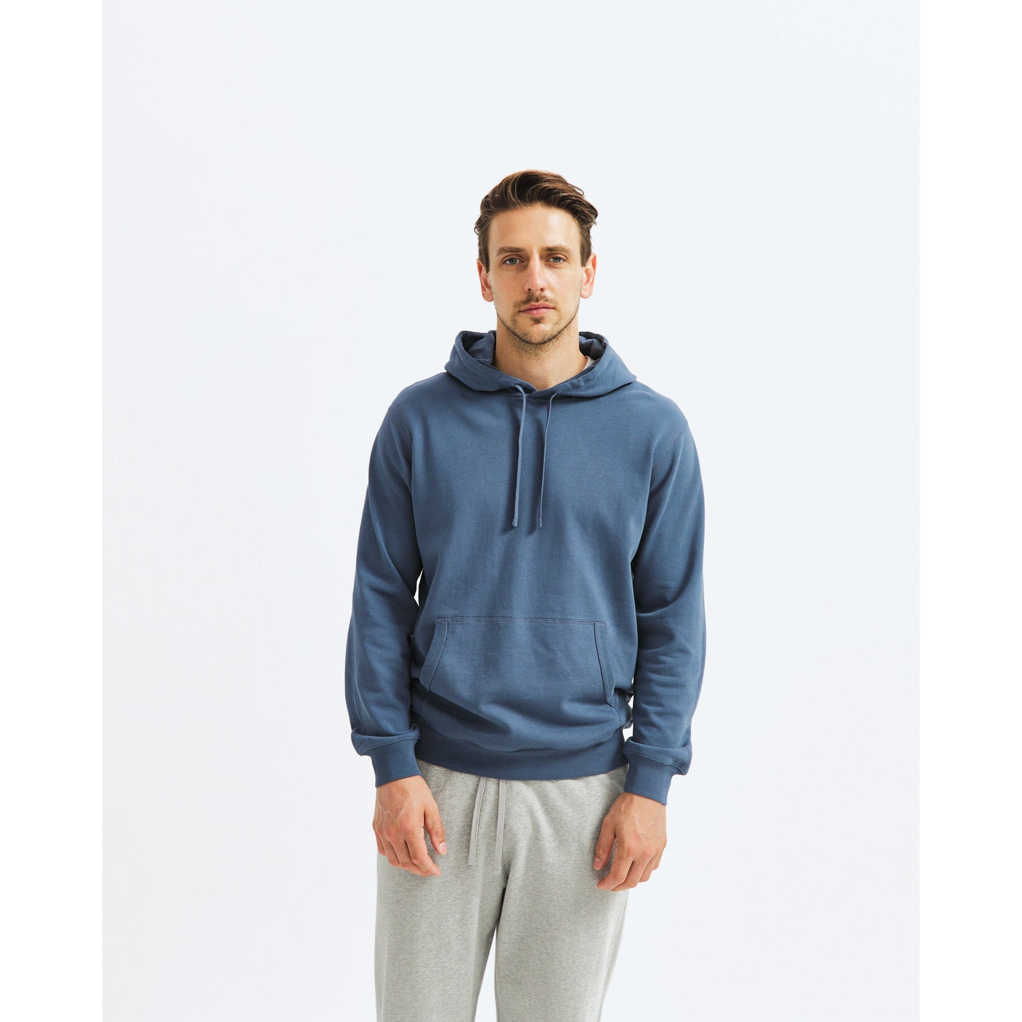 Reigning Champ Men Lightweight Terry Classic Hoodie Washed Blue RC - Jean  Bourget T-shirts - WBLU (YouthlinkjamaicaShops) - 3886