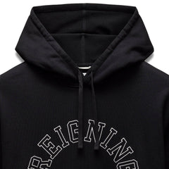 Reigning Champ Men Midweight Terry Arch Logo Hoodie Black White RC-3438-BLW - SWEATERS - Canada