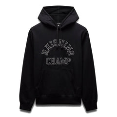Reigning Champ Men Midweight Terry Arch Logo Hoodie Black White RC-3438-BLW - SWEATERS - Canada