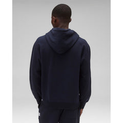 Reigning Champ Men Midweight Terry Arch Logo Hoodie Navy White RC-3438-NAW - SWEATERS - Canada