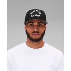 Reigning Champ Men Woven New Era Low Pro 59Fifty Arch Logo Cap Black White - HEADWEAR - Canada