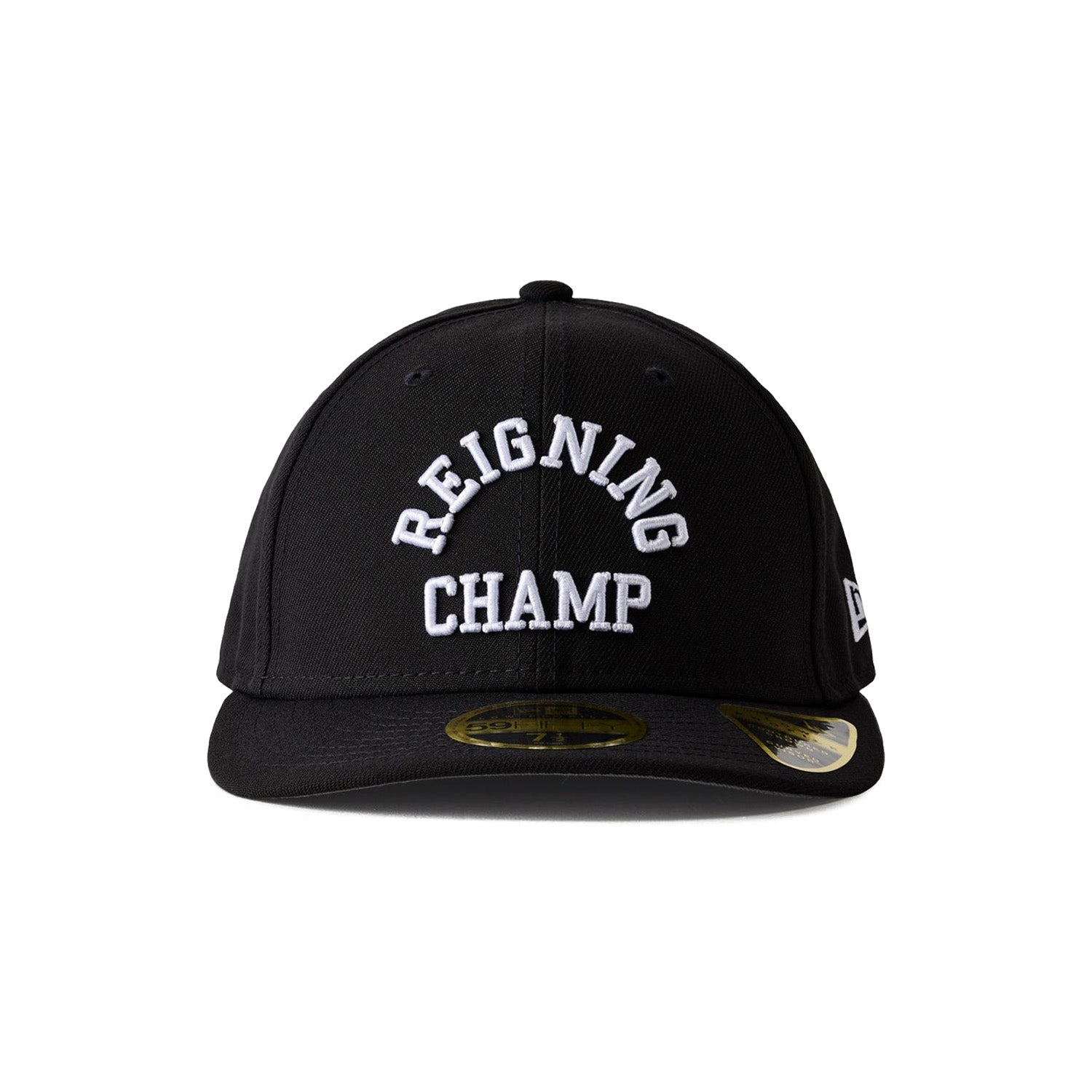 Reigning Champ Men Woven New Era Low Pro 59Fifty Arch Logo Cap Black White - HEADWEAR - Canada