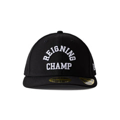 Reigning Champ Men Woven New Era Low Pro 59Fifty Arch Logo Cap Black White - HEADWEAR - Canada