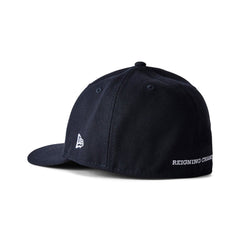 Reigning Champ Men Woven New Era Low Pro 59Fifty Monogram Cap Navy White - HEADWEAR - Canada