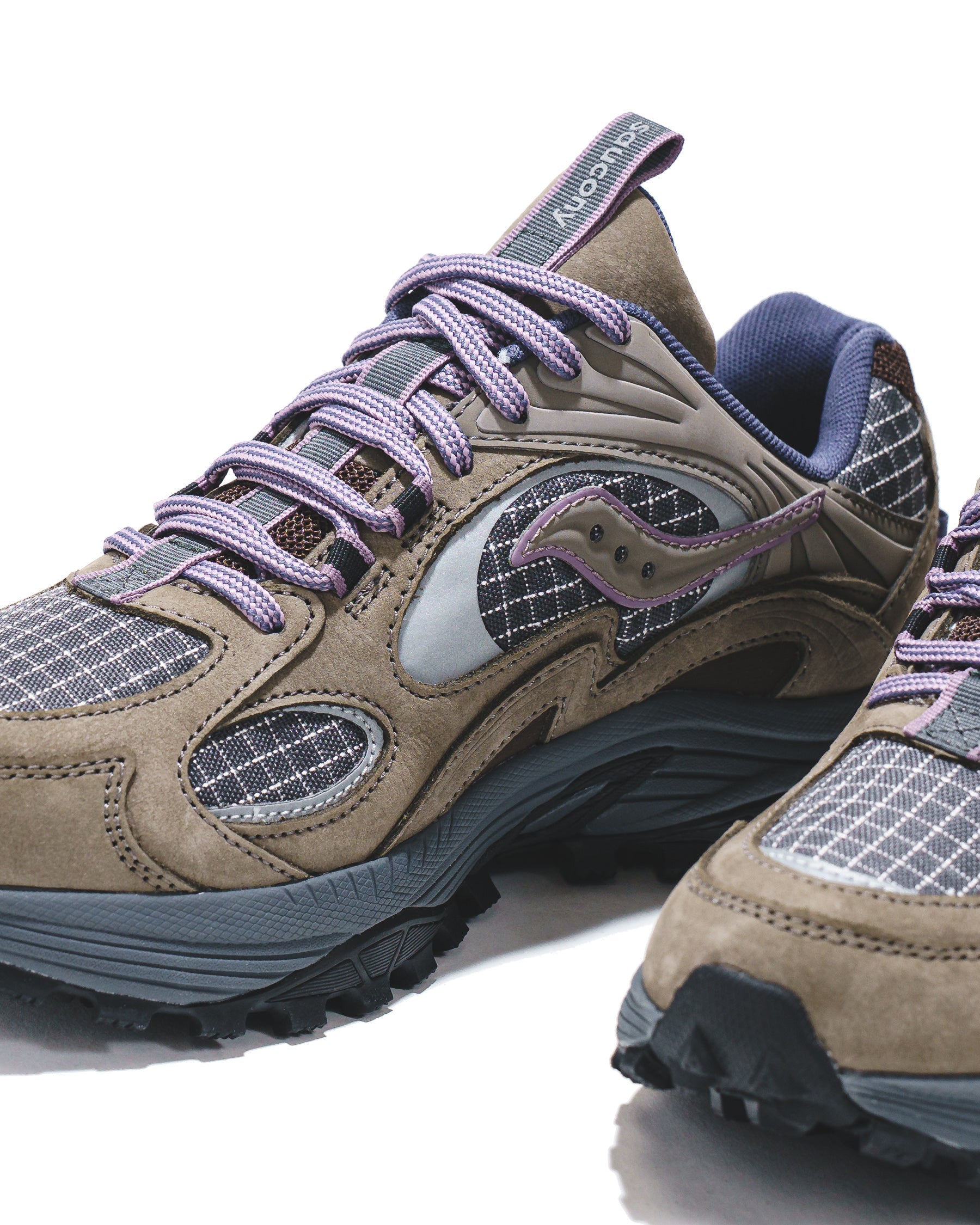 Saucony Men Grid Aura X Dark Grey Mud S70924-1 - FOOTWEAR - Canada