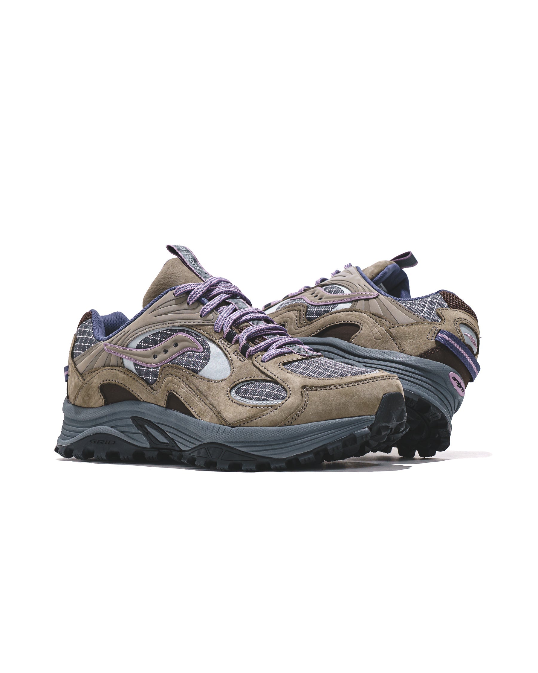 Saucony Men Grid Aura X Dark Grey Mud S70924-1 - FOOTWEAR - Canada