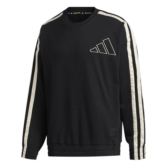 SWEATERS - Adidas Basketball Men Daniel Patrick X James Harden Crew Black Linen GH4779