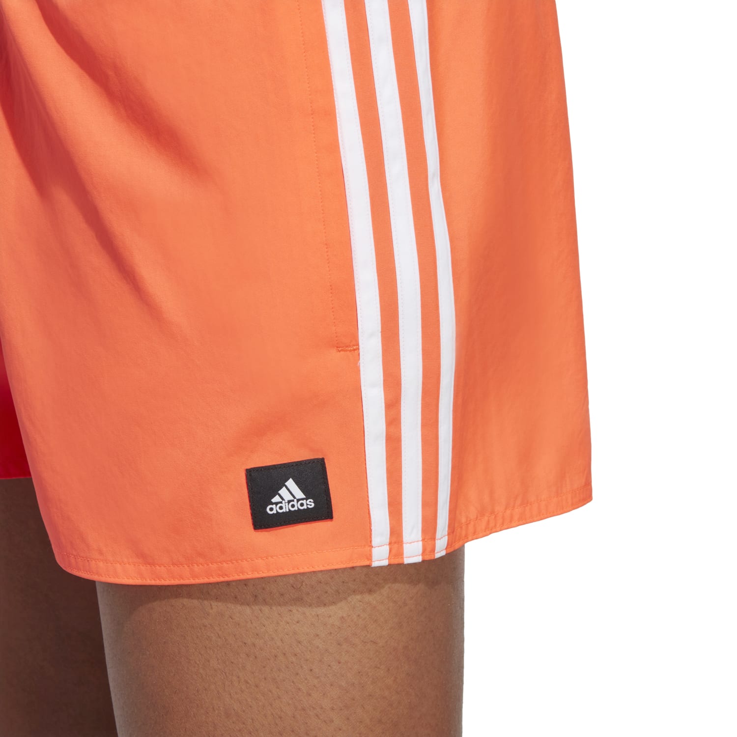 Adidas Men 3-Stripes CLX Swim Shorts Solar Red HT4371 - SHORTS - Canada