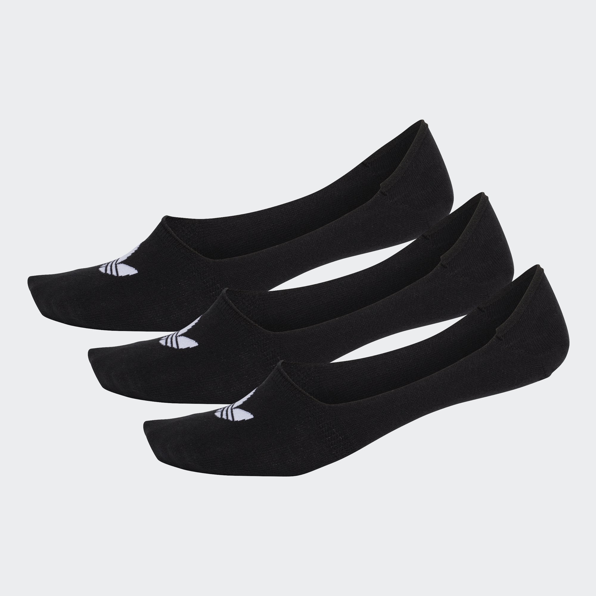 Adidas Originals No Show Socks 3 Pack Black DW4132 - ACCESSORIES - Solestop.com - Canada