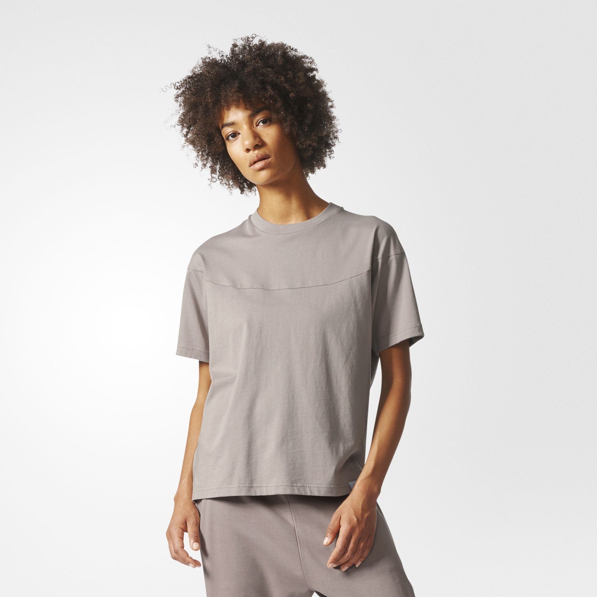 Originals T-shirt Vapour Grey Women BP6088 (Solestop.com)
