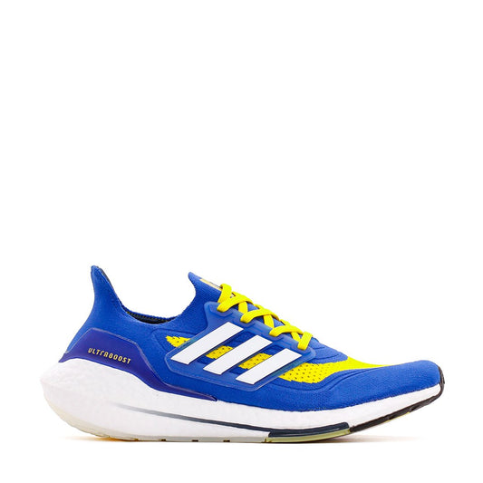 Adidas Running Men Ultraboost 21 Blue Yellow FZ1926 - FOOTWEAR - Canada