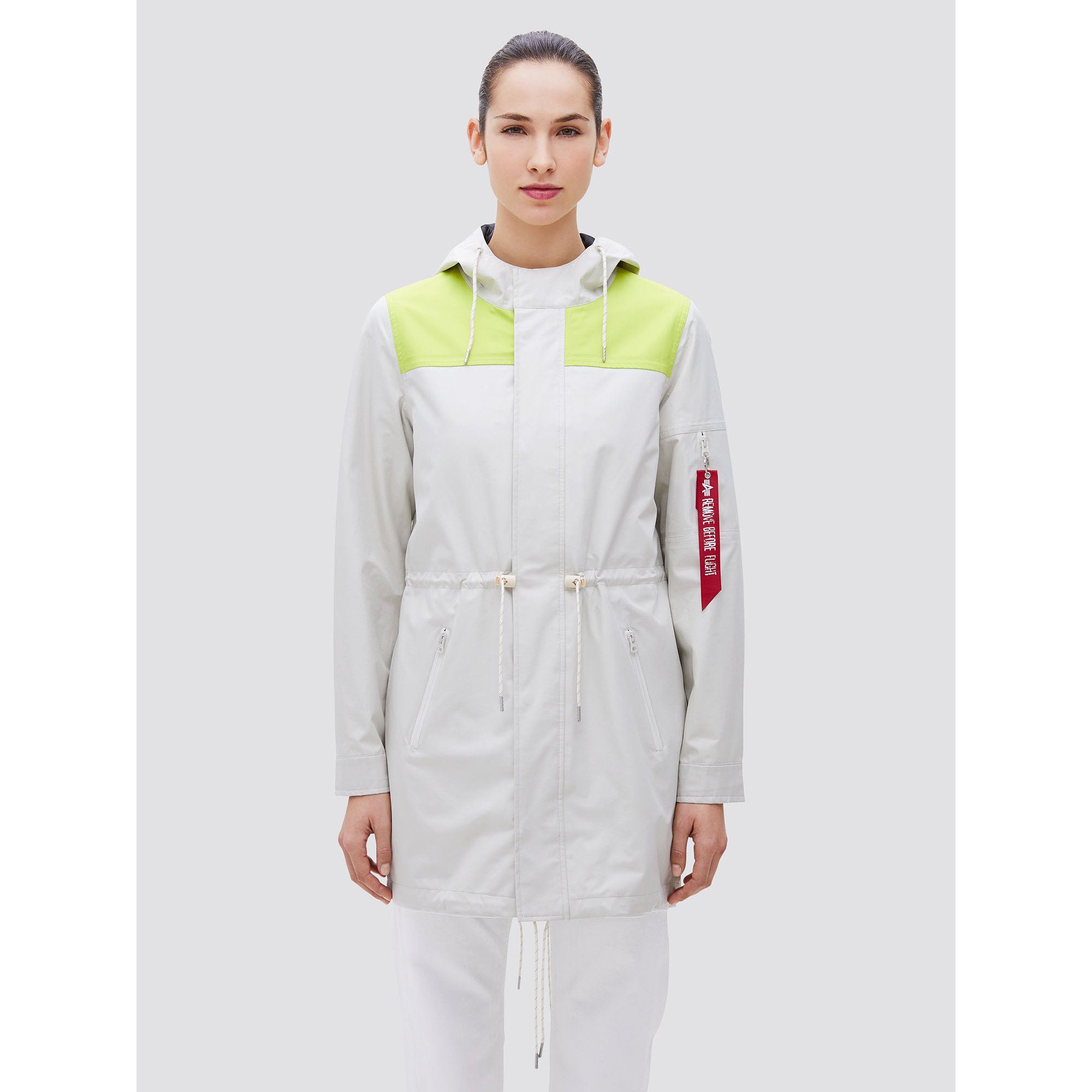 OUTERWEAR - Alpha Industries Deluge Ripstop Fishtail Vintage White Women WJD49000C1-101
