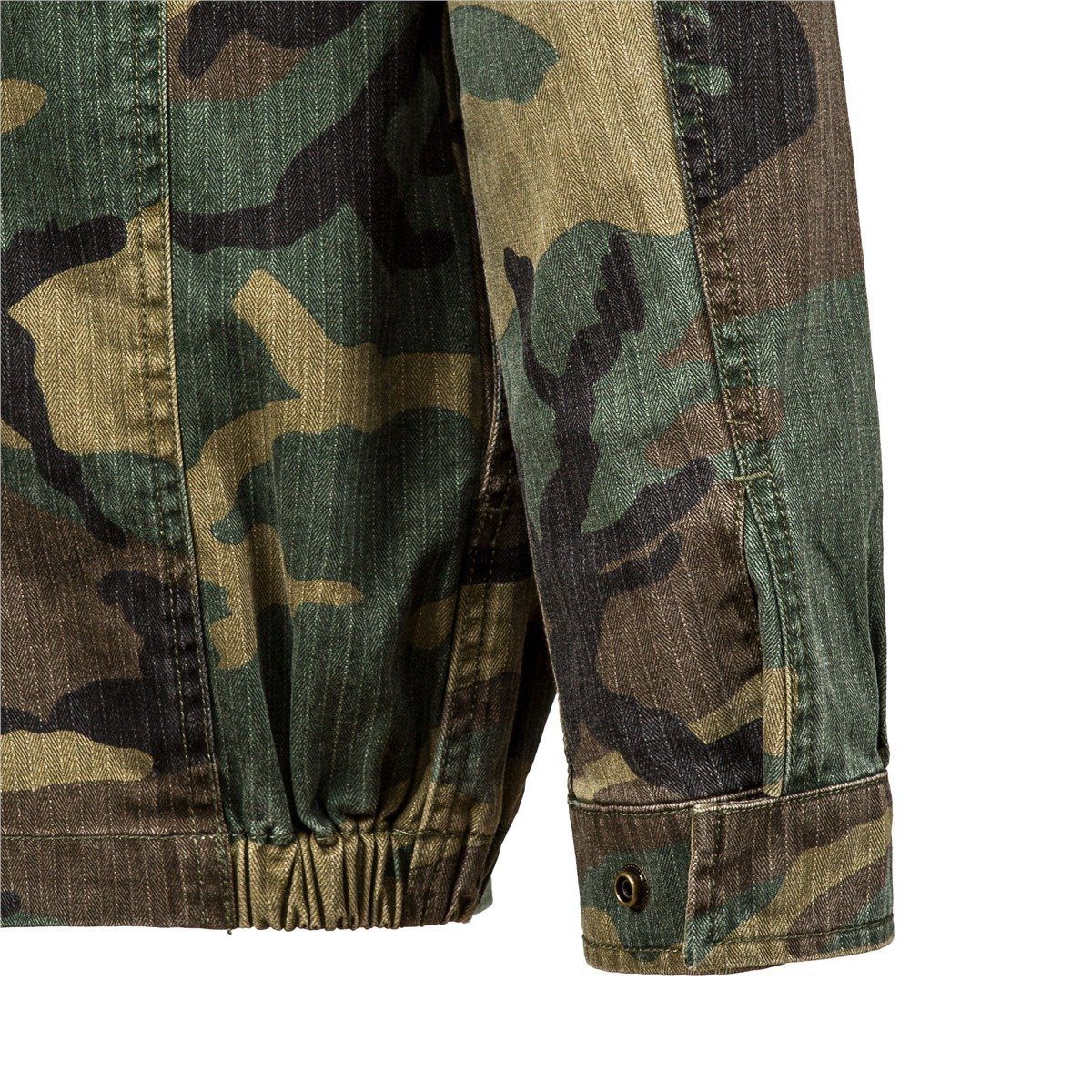 OUTERWEAR - ALPHA INDUSTRIES WOMEN W F-2 FRENCH FIELD COAT WOODLAND CAMO JACKET WJF48003C1-961