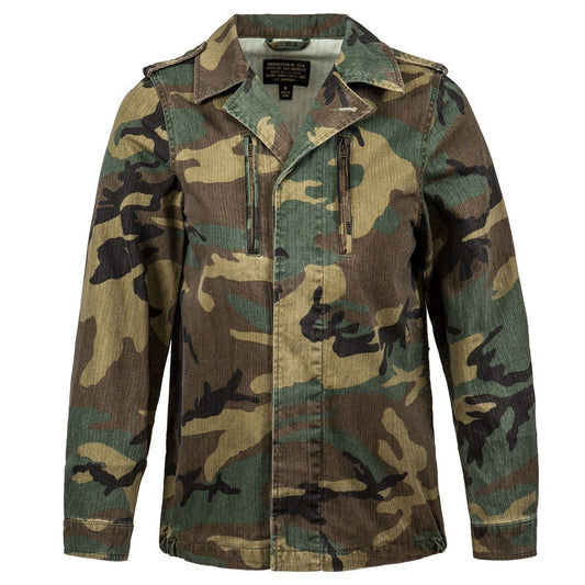 OUTERWEAR - ALPHA INDUSTRIES WOMEN W F-2 FRENCH FIELD COAT WOODLAND CAMO JACKET WJF48003C1-961