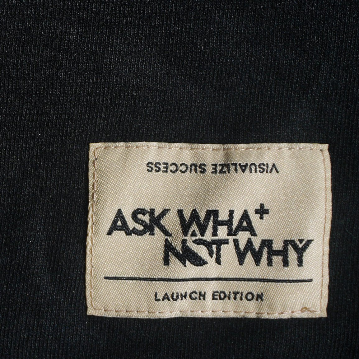 AskWhatNotWhy Launch Edition Logo T-Shirt Black WHLET001 - T-SHIRTS - Canada
