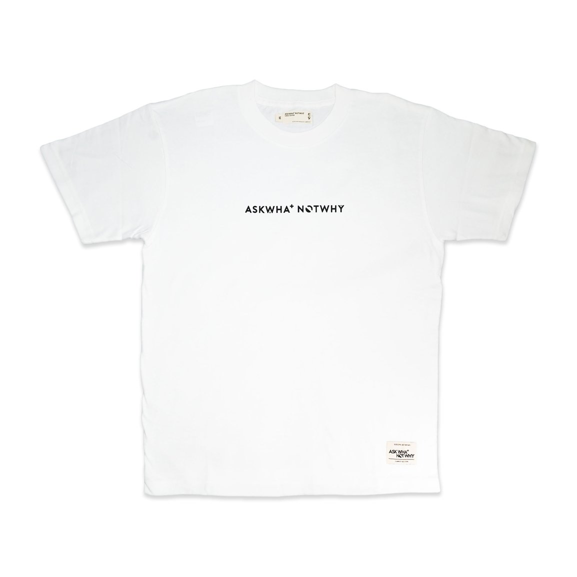 AskWhatNotWhy Launch Edition Logo T-Shirt White WHLET002 - T-SHIRTS - Canada