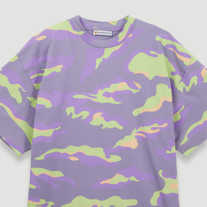 Bel-Air Athletics Men Camo Regular T-Shirt Emb Logo Lilac - T-SHIRTS - Canada