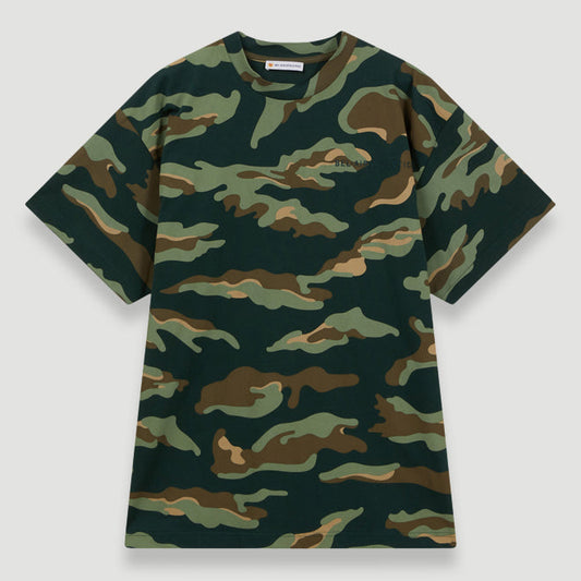 Bel-Air Athletics Men Camo Regular T-Shirt Emb Logo Military Green - T-SHIRTS - Canada