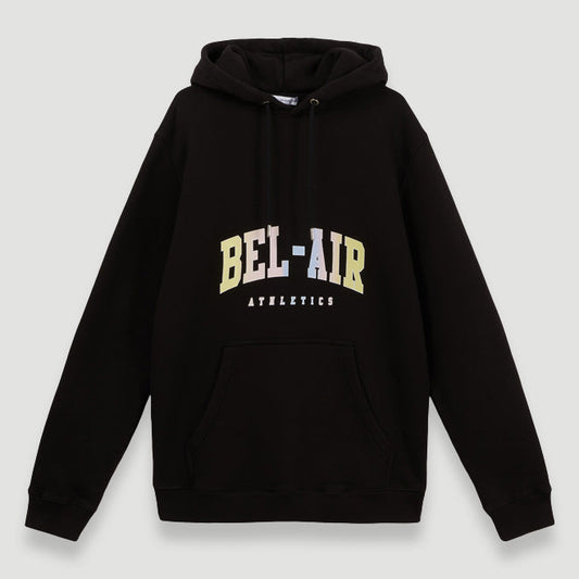 Bel-Air Athletics Men College Regular Hoodie Pastel Black - SWEATERS - Canada