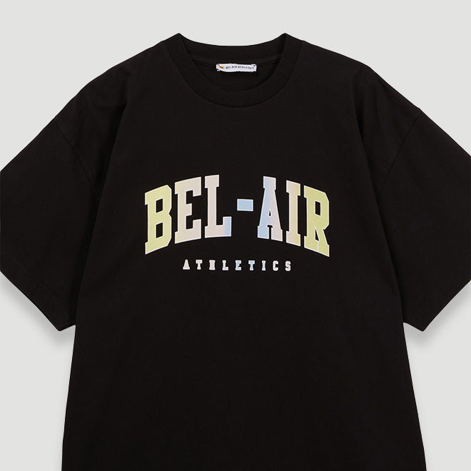 Bel-Air Athletics Men College T-Shirt Pastel Black - T-SHIRTS - Canada