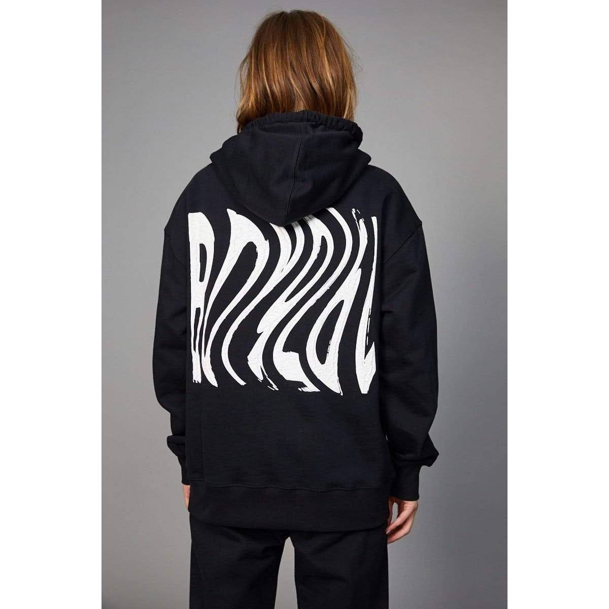 SWEATERS - Boy London Boy 1976 Wave Print Hood Black Women BOYL1976WPH-BLK
