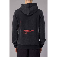 SWEATERS - Boy London Photoprint Patch Hood Washed Black Men BOYLPH019-BLK
